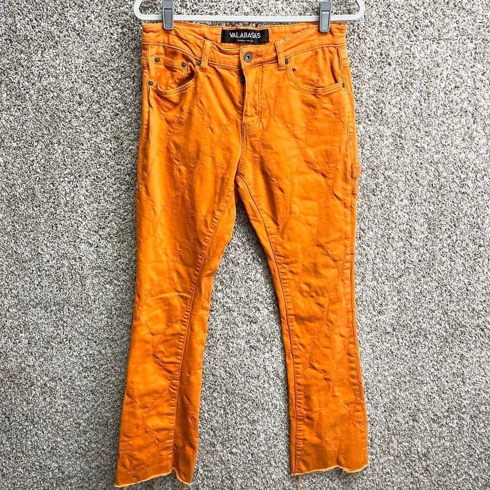 Valabasas Jeans Women’s‎ 30 Orange Distressed Button Fly